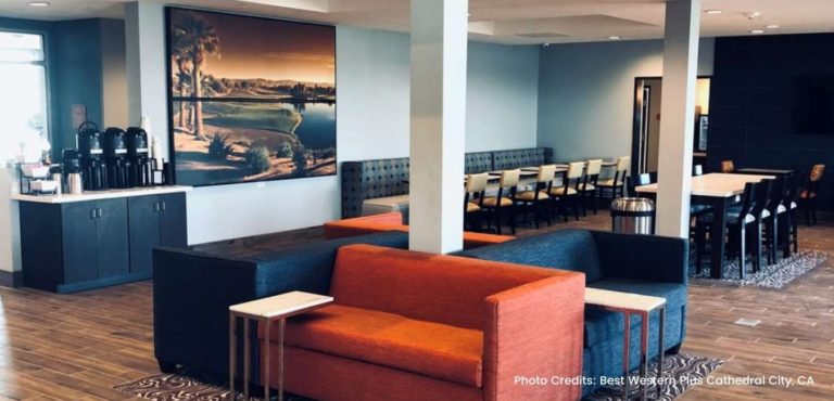 Lobby to Best Western in Cathedral City CA