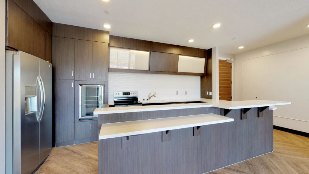 Kitchen of unit at Sand Hollow Resort