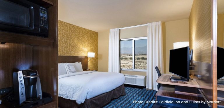 King Bed Fairfield Inn and Suites by Marriott Palm Desert CA